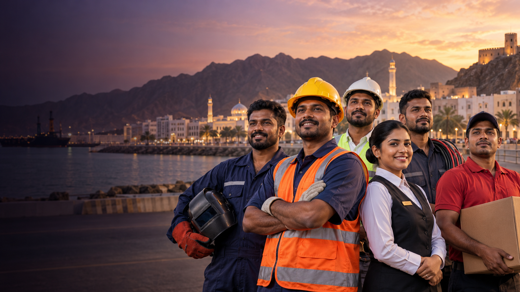 Sri Lankan construction, technical, hospitality, manufacturing and logistics workers for Oman